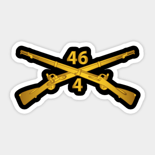 4th Bn 46th Infantry Regt  - Infantry Br Sticker